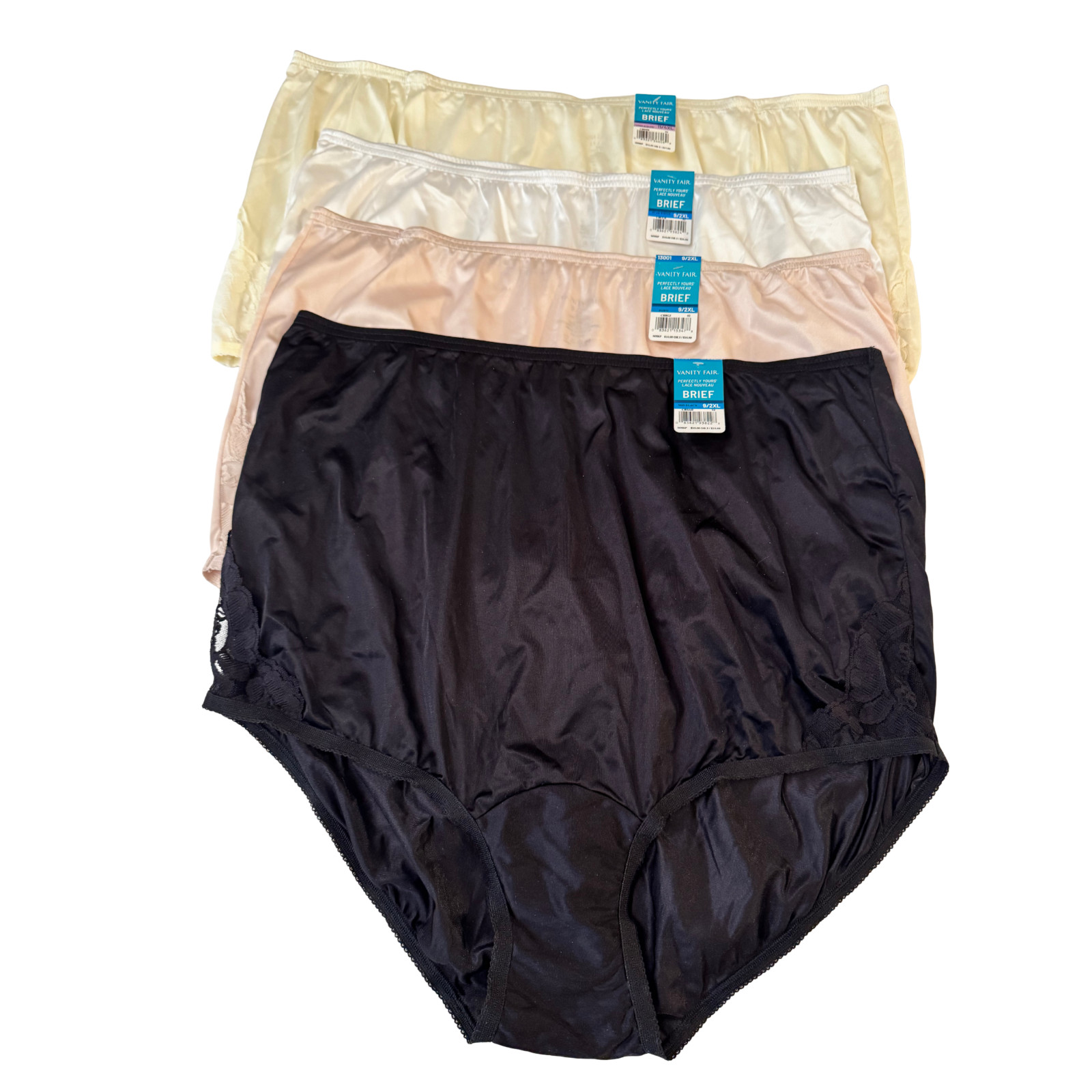 Vanity Fair Lace Nouveau Brief Panties- 13001 – Various Colors – Sizes 5 to 12