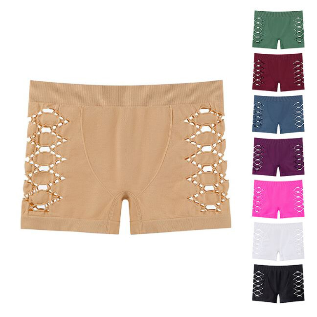 4 Pack Lot Sexy Ladies Womens Hollow Boyshorts Boxer Shorts Panties Underwear