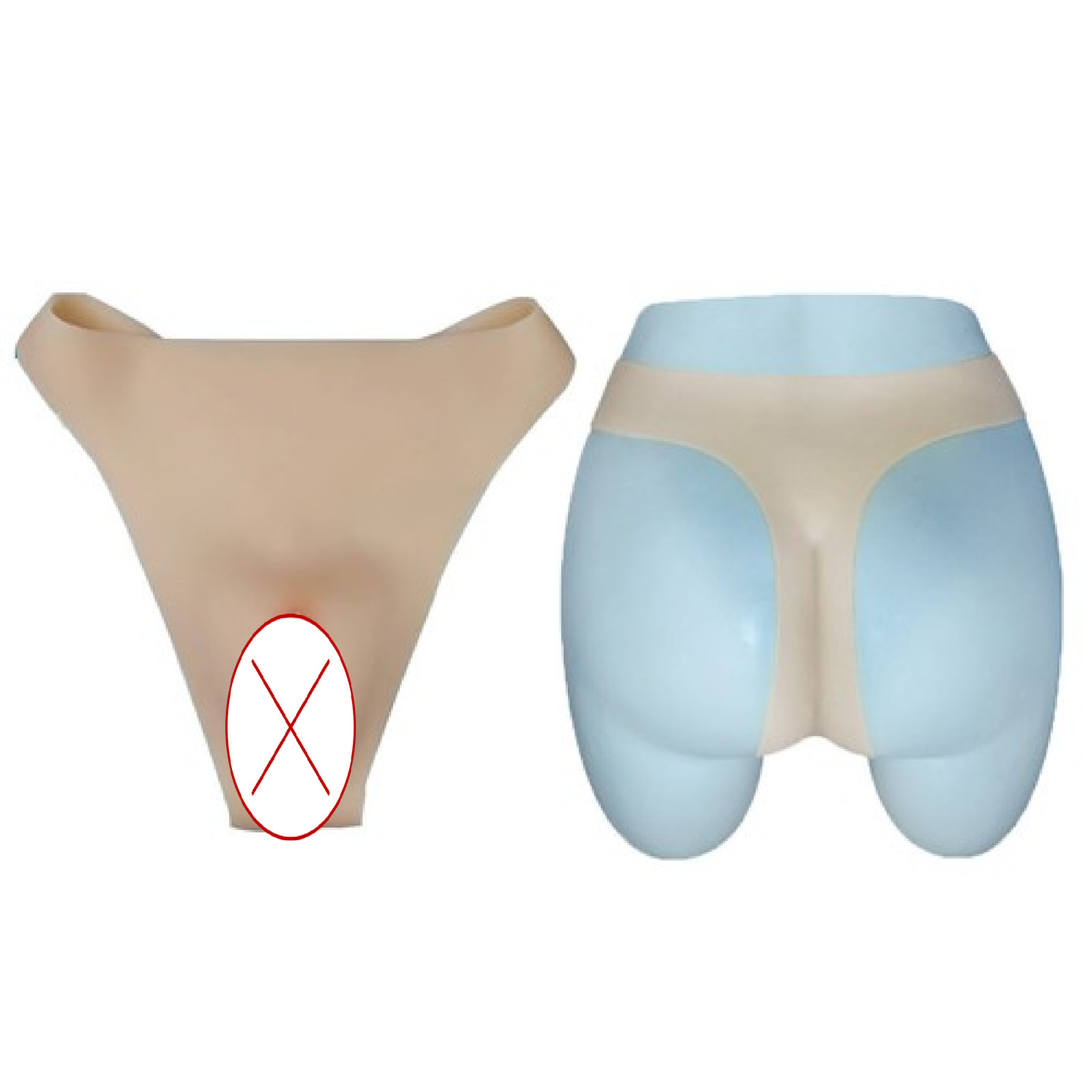 Silicone Buttock Fake Vagina Female Vagina Pants Underwear Crossdressers Panties