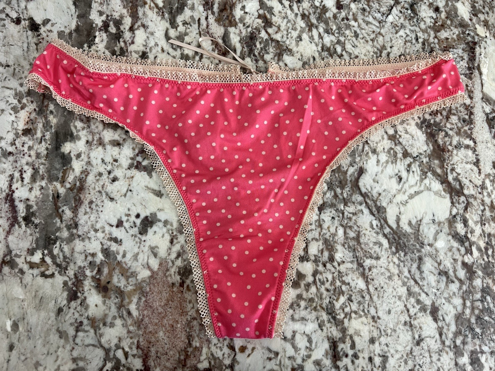 True Vintage Victorias Secret SEXY LITTLE THINGS Smooth Lace-Up Thong Panties L
