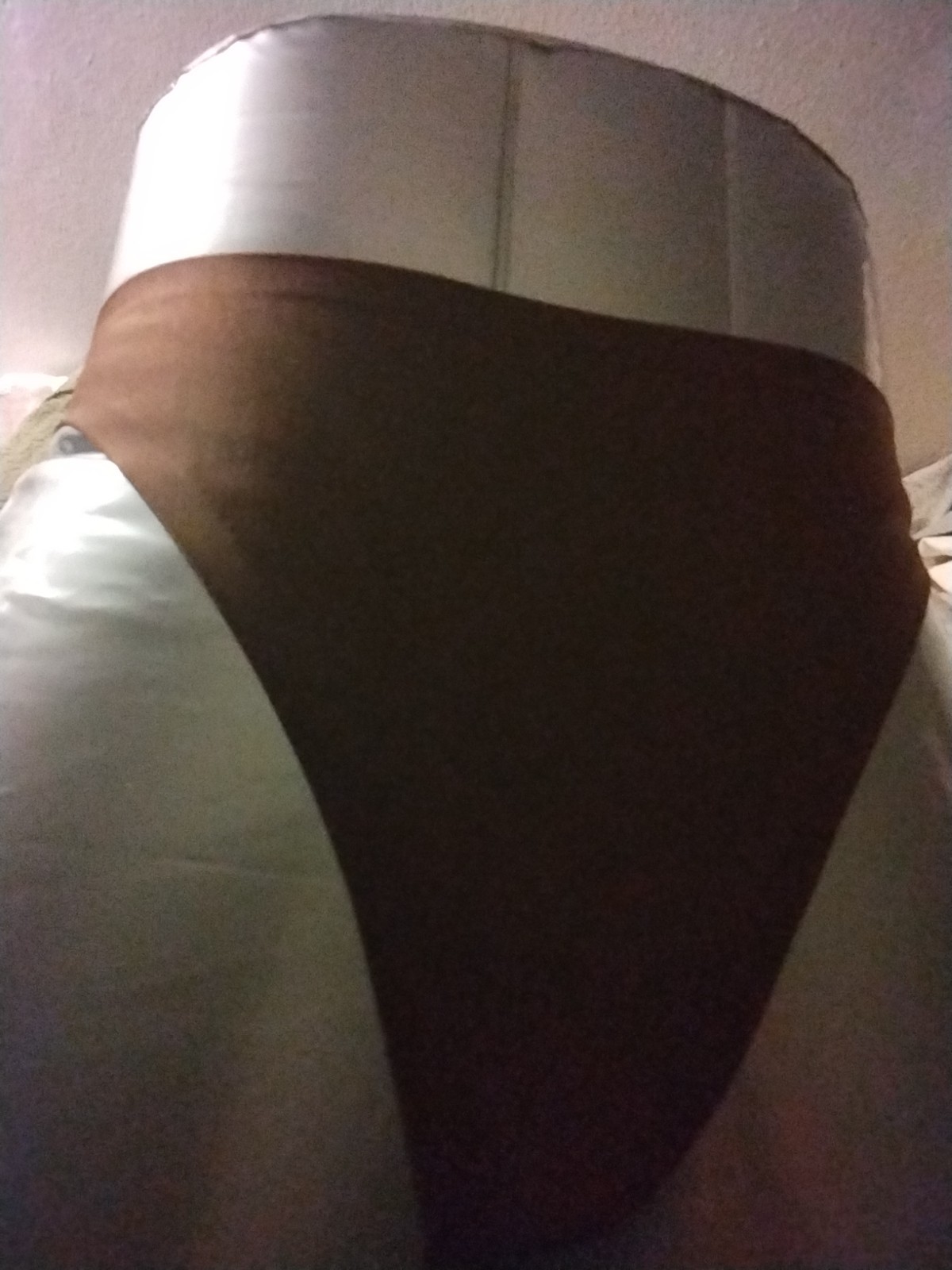 VANITY FAIR HIGH WAIST THONG BROWN CAFE MOCHA NYLON SIZE 6 NWT