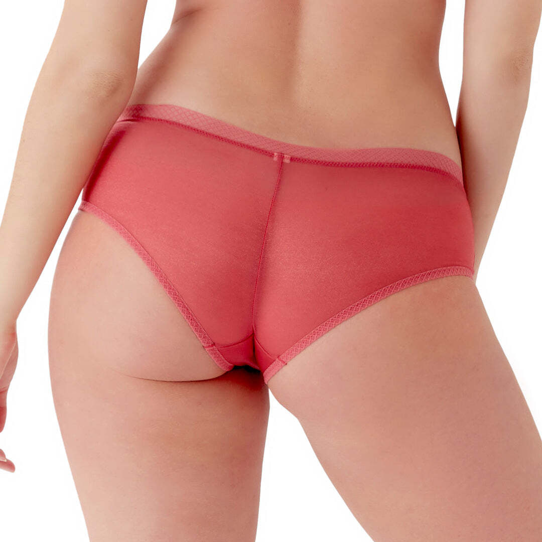 Gossard Glossies Raspberry Sorbet Sheer Short Panty Women’s Lightweight 6274 RSO