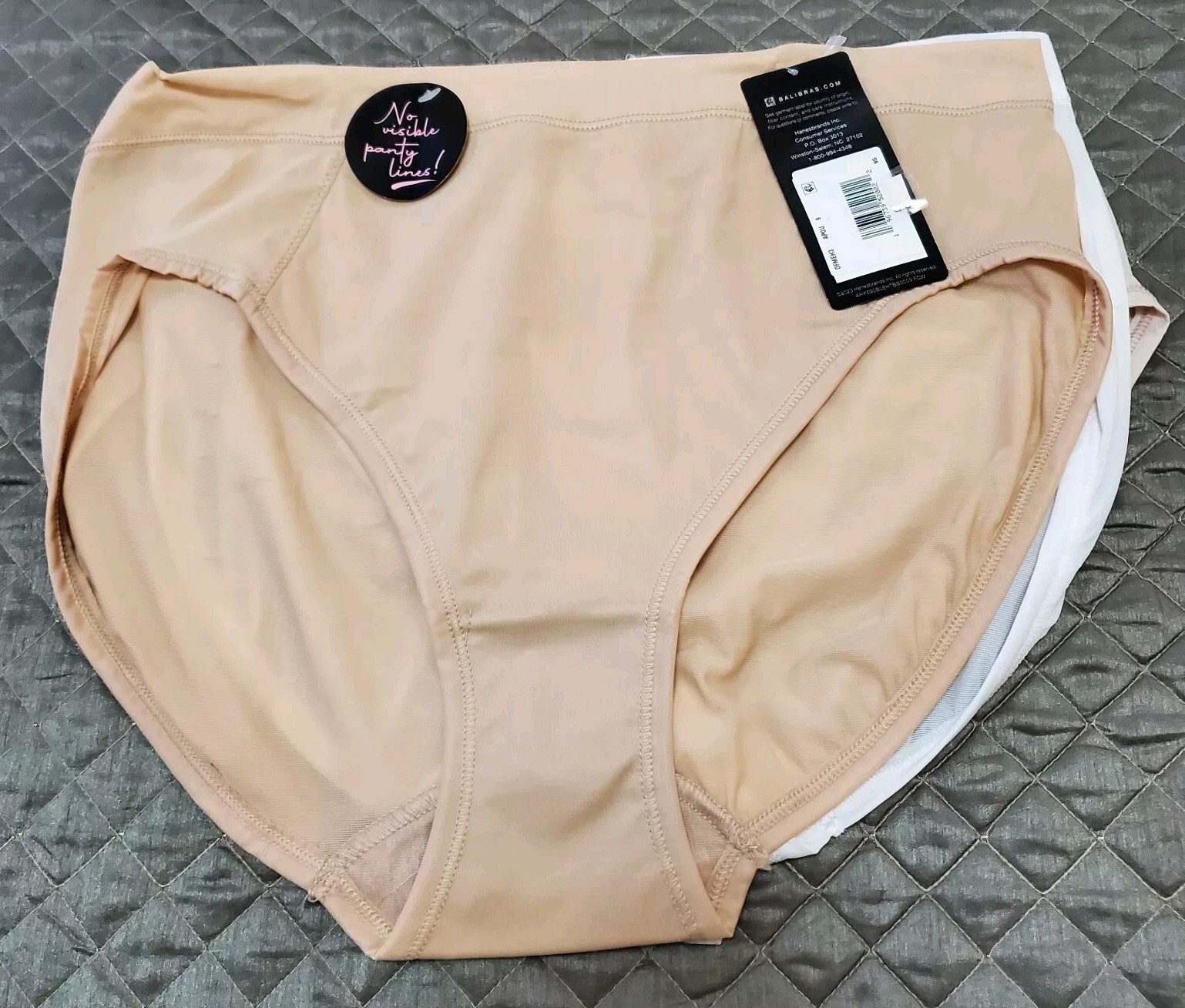 Bali Smoothing ultra light Brief panties 3 pair size 2XL/9 style DFMEB3- NWT