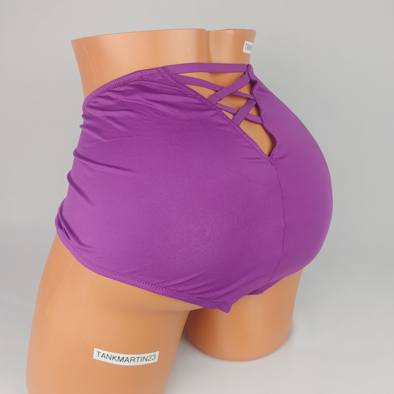 Lane Bryant Cacique Sexy Mid Waist Cheeky Lingerie Panty 18/20 Purple W/ Lace