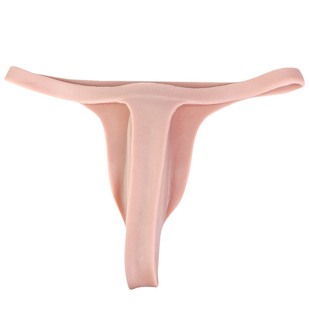 Men’s Hiding Gaff Panties Silicone Thong Panties for Crossdressing Transgender