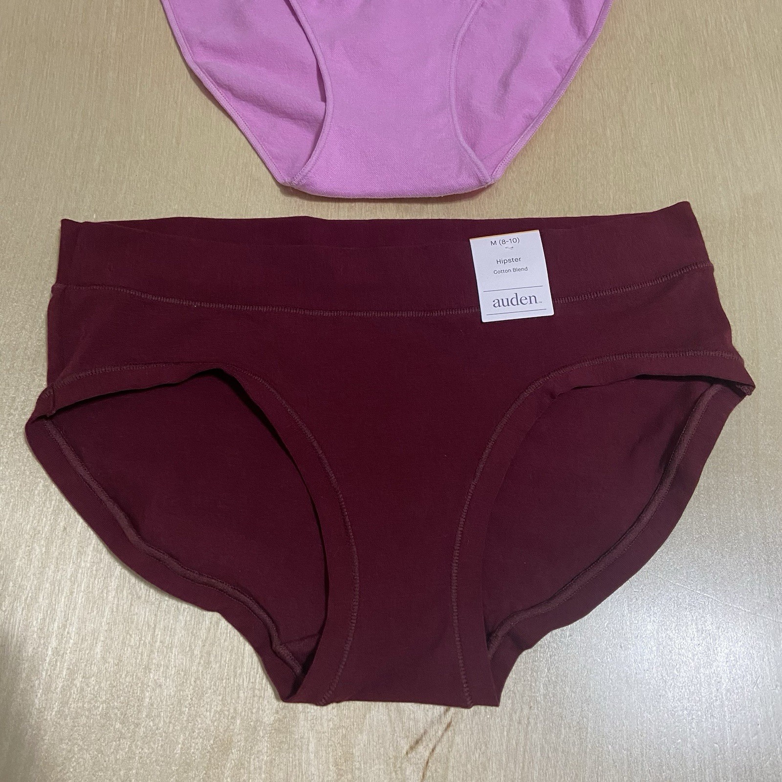 Auden Women’s Size Medium (8-10) Cotton Blend Assorted Variety Panties 2 Pack