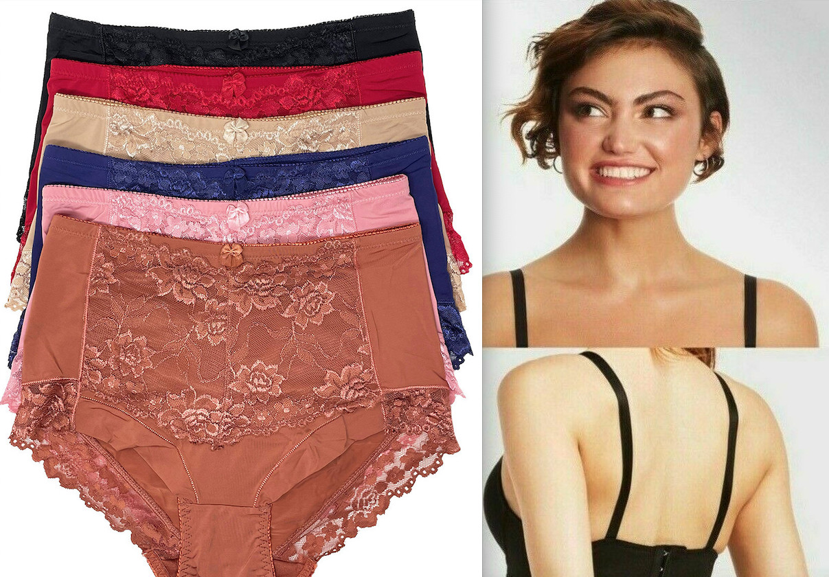 2-6 High Waist Briefs Tummy Control Girdles Lace Shaper Panties 69076 S-XL GIFTS