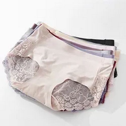 Plus Size Panty – M-4XL 6Solid Color Cotton Panties Sexy Women Briefs Underwear