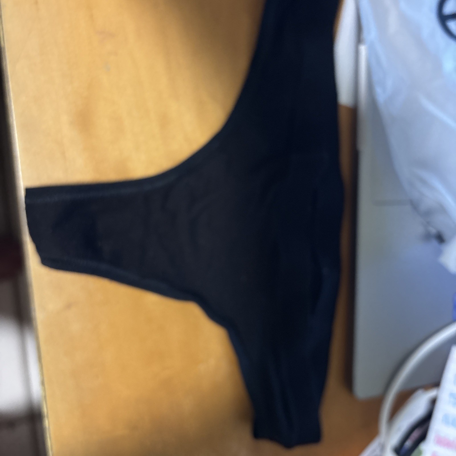 NWOT nordstrom Black Thong Panty Xxs