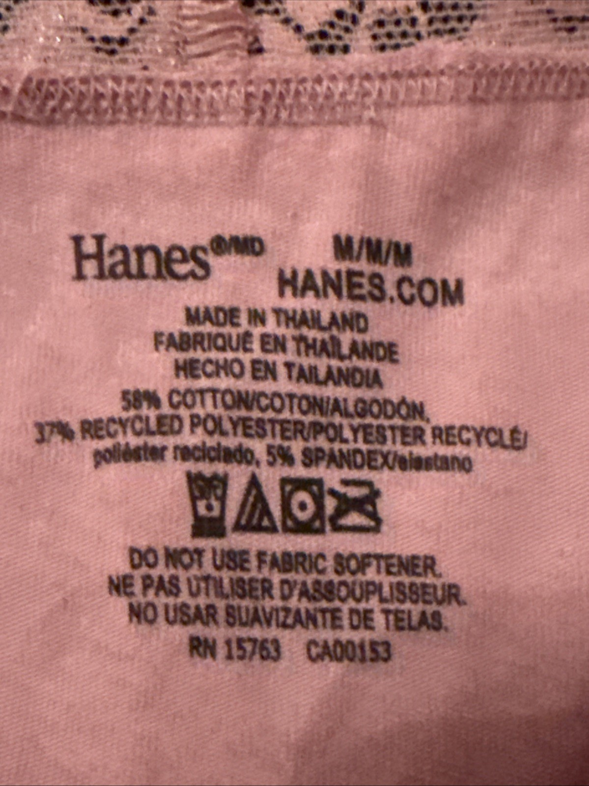 NWT Hanes Premium 4 Pair Cotton Stretch No Pinch No Dig Lacy Hi-Cuts Size 6/M
