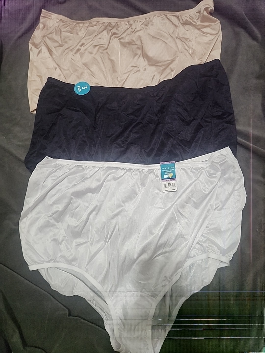 Vanity Fair Perfectly Yours Ravissant Tailored Brief 3 Pair Size 11/ 4XL READ!