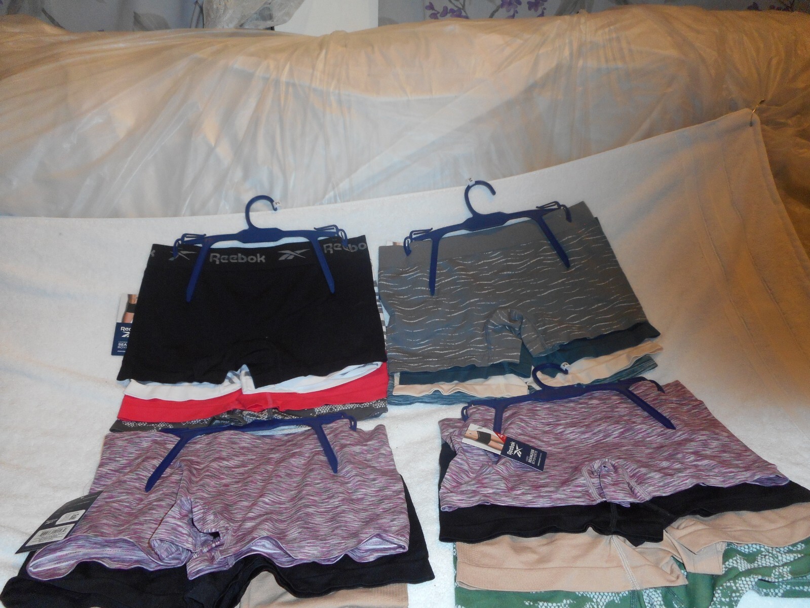 4 PK Reebok Ladies Seamless Boyshorts Panty S,M,L