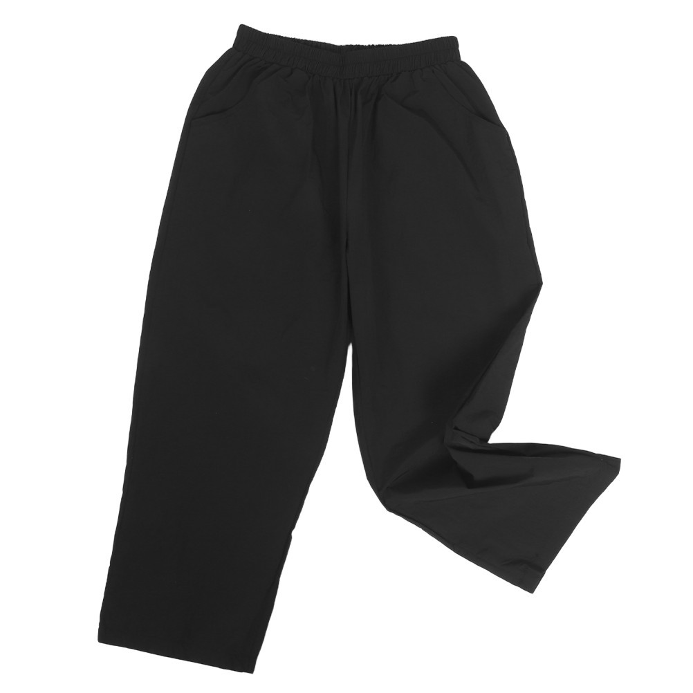1 Pair Waterproof Pet Groomer Capri Pant Anti Hair Adhesion Black
