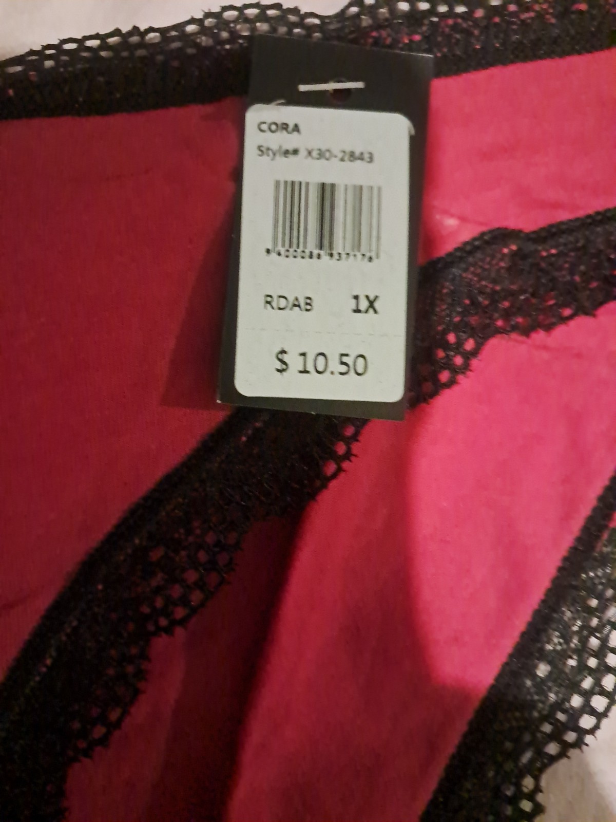 Frederick’s Of Hollywood Cora Hipster Red & Black Panties NWT 1X Plus