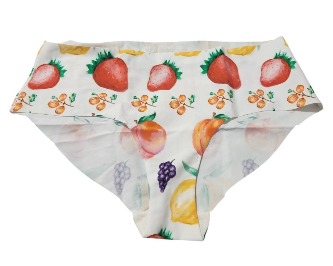 Parade Womens S Universal Hip Hugger Underwear Panty Linear Fruit Print 11029A