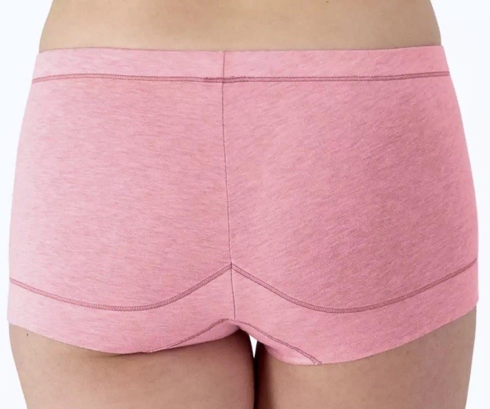 MAIDENFORM Women’s Size S / 5 Dream Tailored Cotton Pink Heather Boyshort Panty