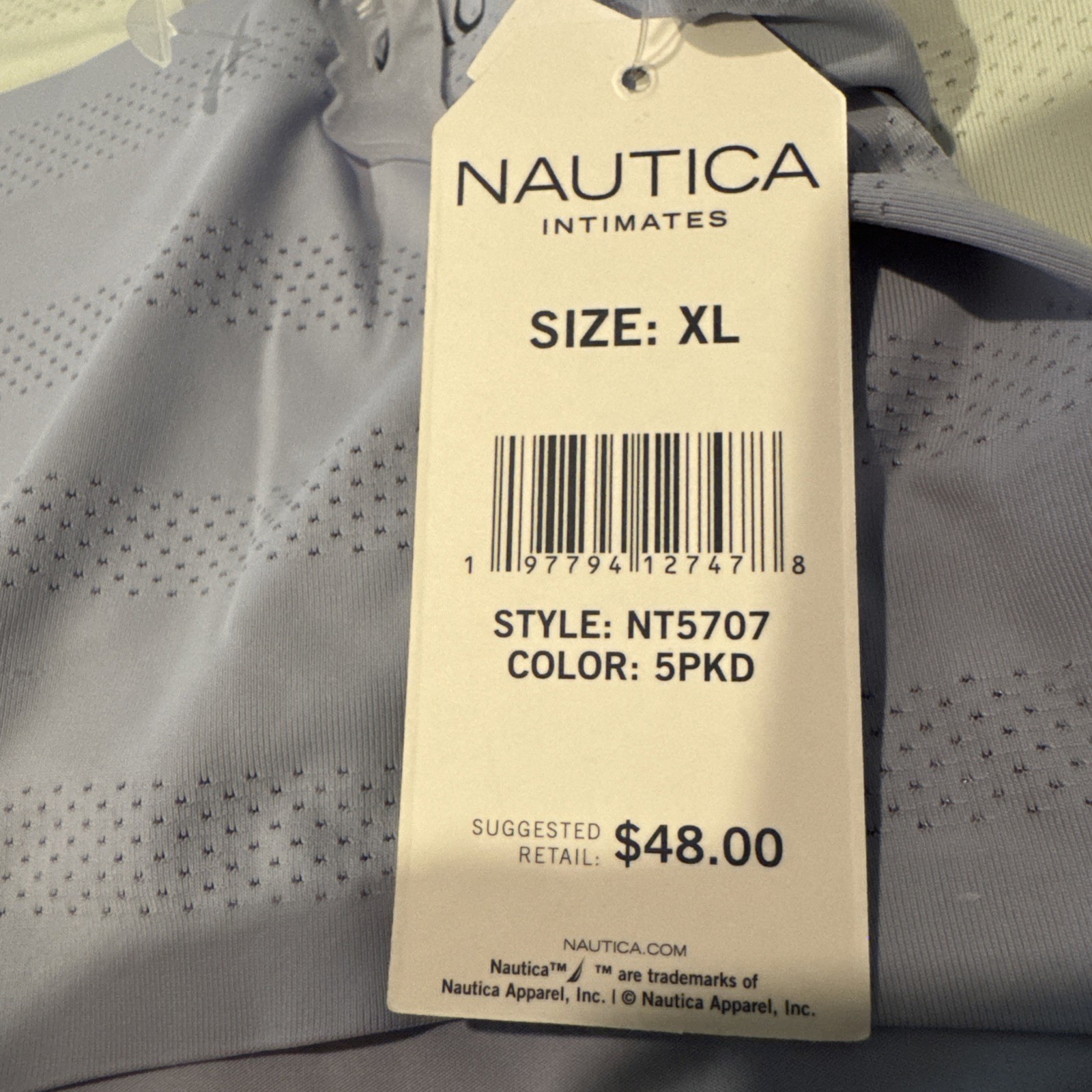 NAUTICA WOMEN’S HIPSTER PANTIES UNDERWEAR 5 PACK SIZE XL HIPSTERS LINGERIE