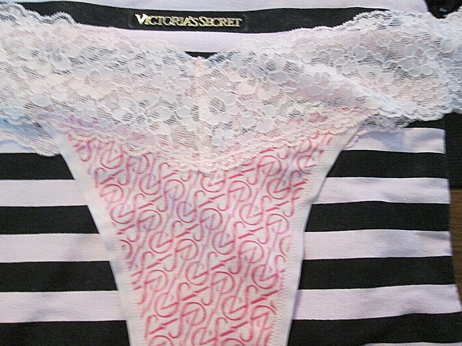 New w/Tag Victoria’s Secret💗🖤Lace Top Thong 🖤XS,S,M,L,XL🖤