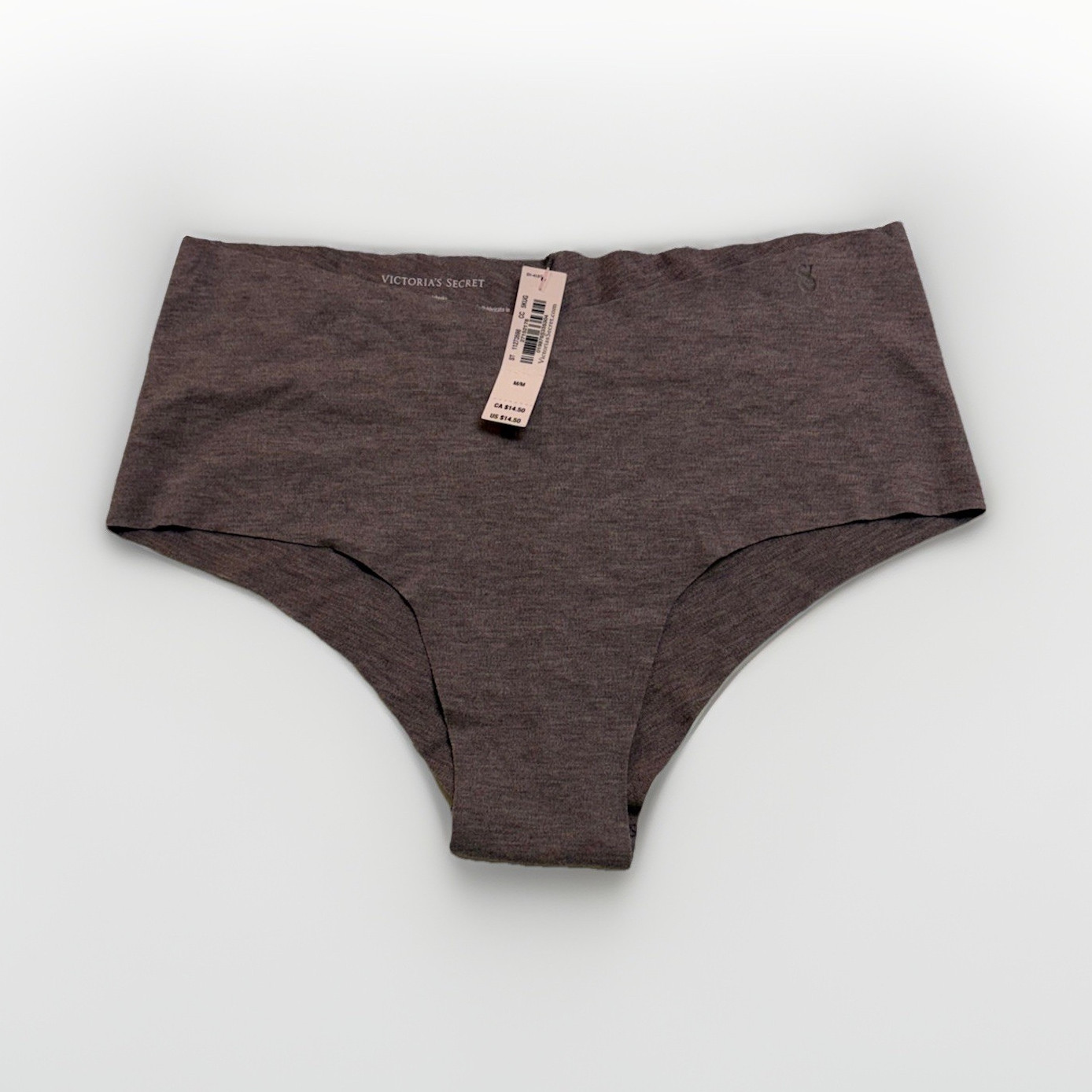 Victoria’s Secret Women’s Cheeky Panties Gray M Cotton/Elastane Logo P14