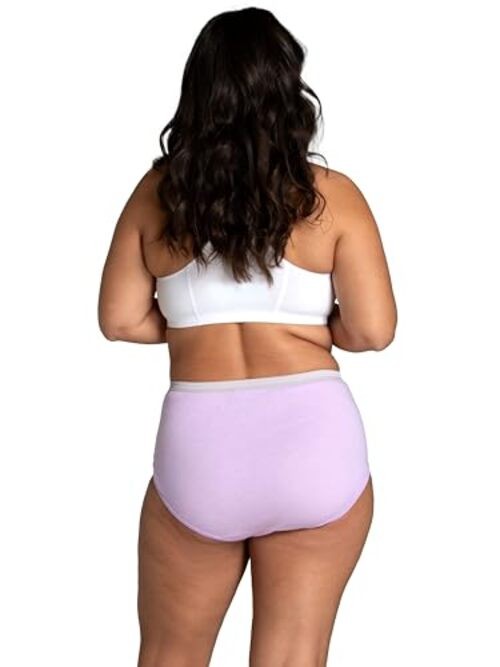 Women’s Eversoft Cotton Underwear 7 Brief – Assorted Color Heathers