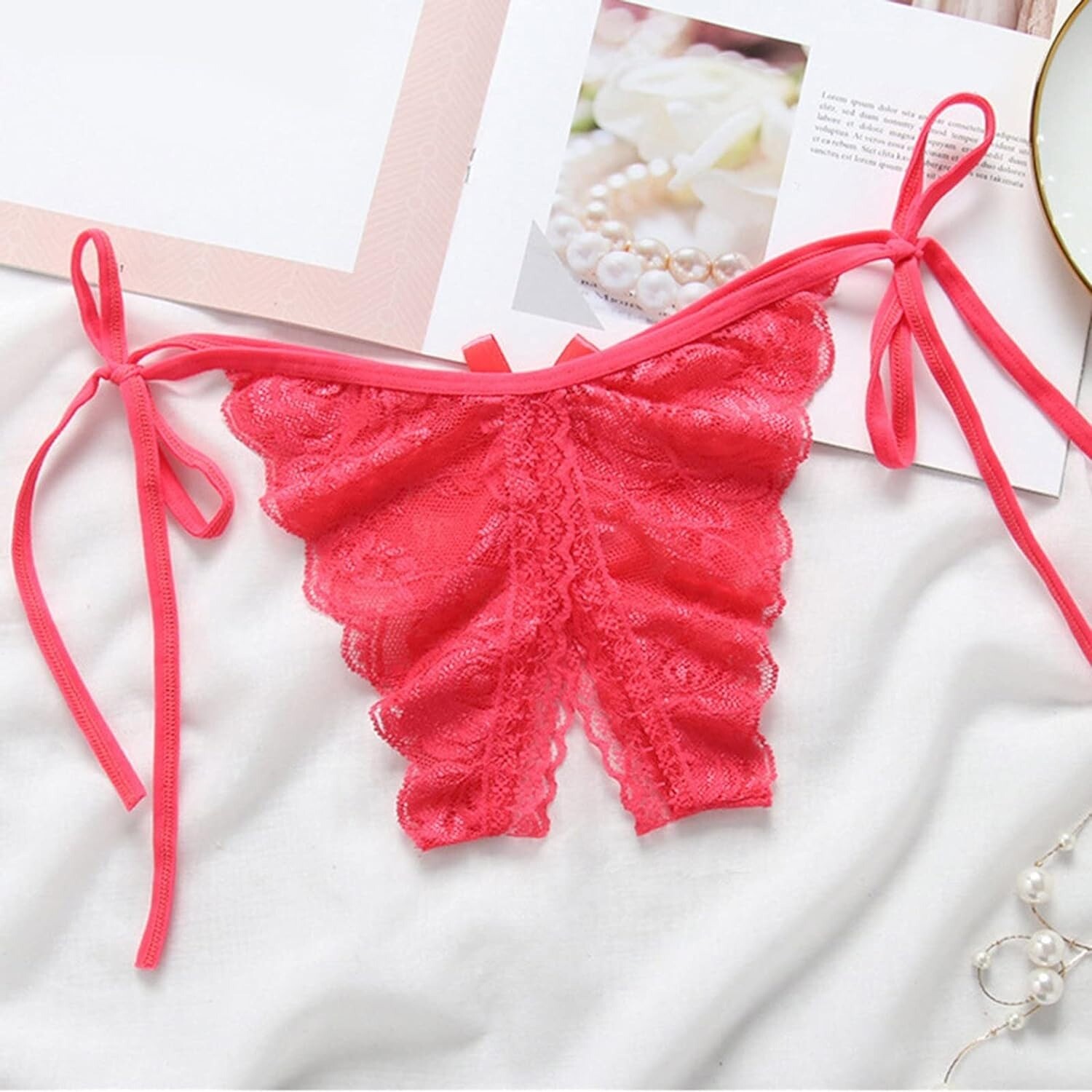 Multi Colors Women Sexy Lingerie Underwear Lace G-string G-Thong Open Back Panty