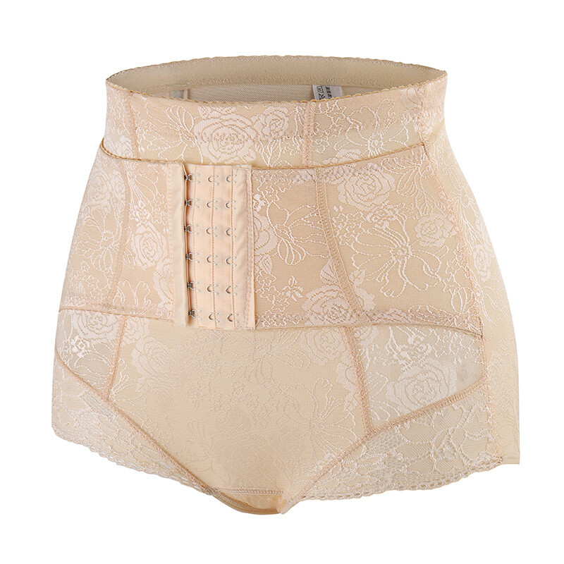Jacquard Underwear Postpartum Shaping 6-Row Buttoned Buttocks Lifting Panties
