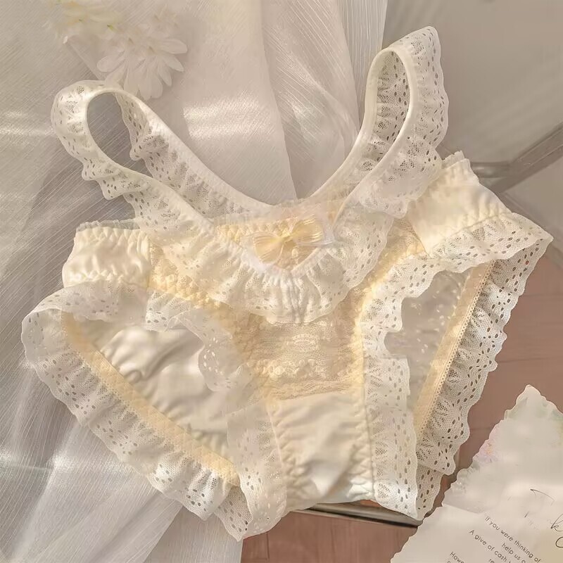 Cute Girls Lolita Lace Brief Panties Students Japanese Kawaii Knickers Underwear