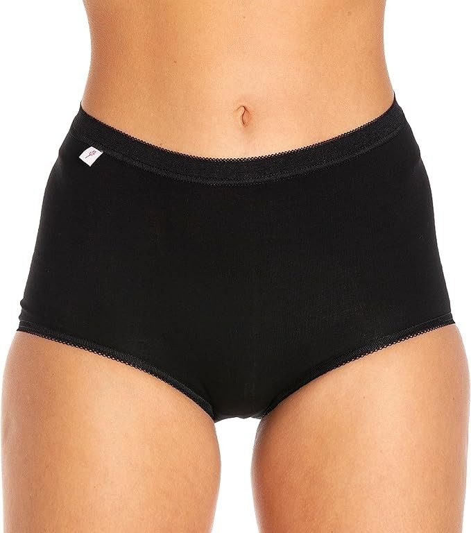 Maxi Briefs Ladies Soft Cotton Rich Full Cover Underwear 3 Pairs Knicker Panties