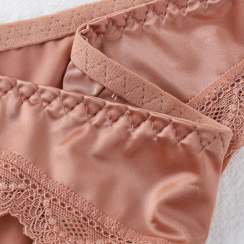 5-Pack Lot Womens Sexy Panties Smooth Satin Briefs High Cut Underwear Intimates