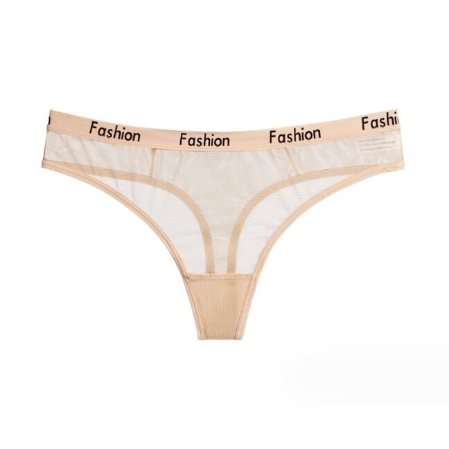 6 PCS Womens Sexy Panties Thong G string High Cut Sheer Ladies Underwear