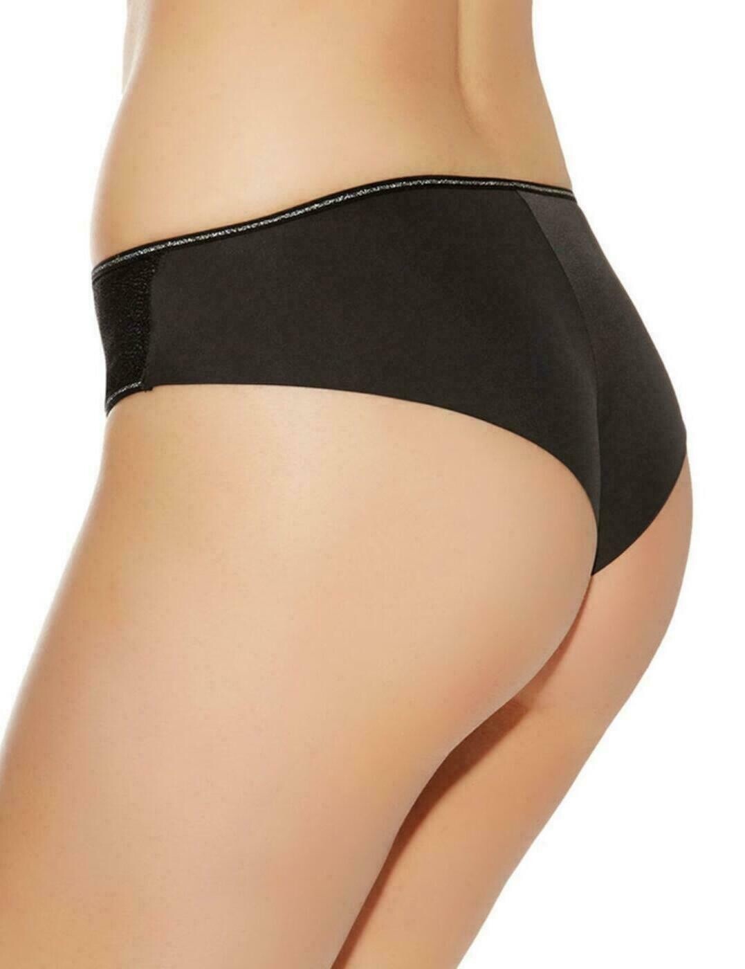 Freya Hero Brief Knickers Size XS 8 10 Black Silver No VPL 1845 New