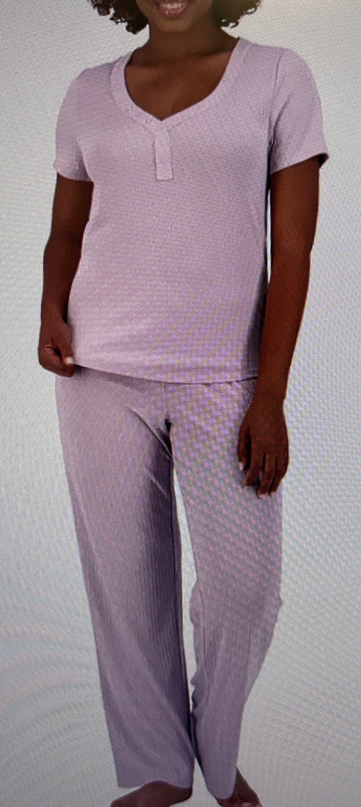 Live2Lounge Women’s 4‑Piece Pointelle Pajama Lounge Set Purple XXL NWT Fast Ship