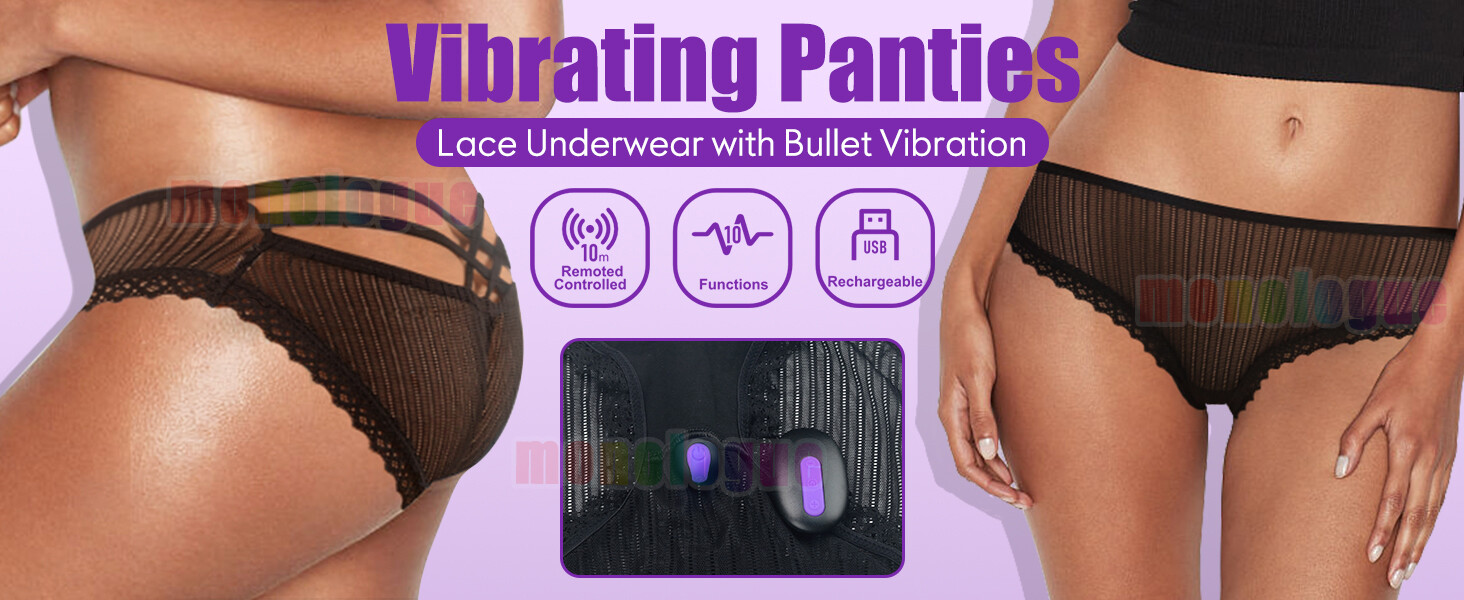 10 Function Vibrating Panties Underwear Women Panties Wireless Remote Control US