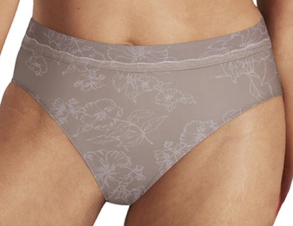 BALI One Smooth U Modern Microfiber Evening Blush Hi Cut Panty Womens XL 8 2XL 9