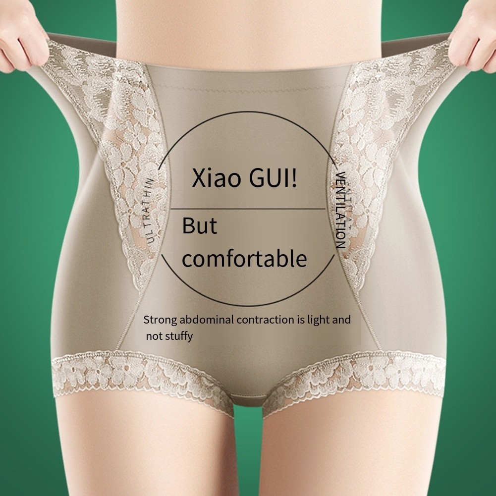 High Waist Satin Lace Boxer Briefs for Women Lightweight Breathable Style