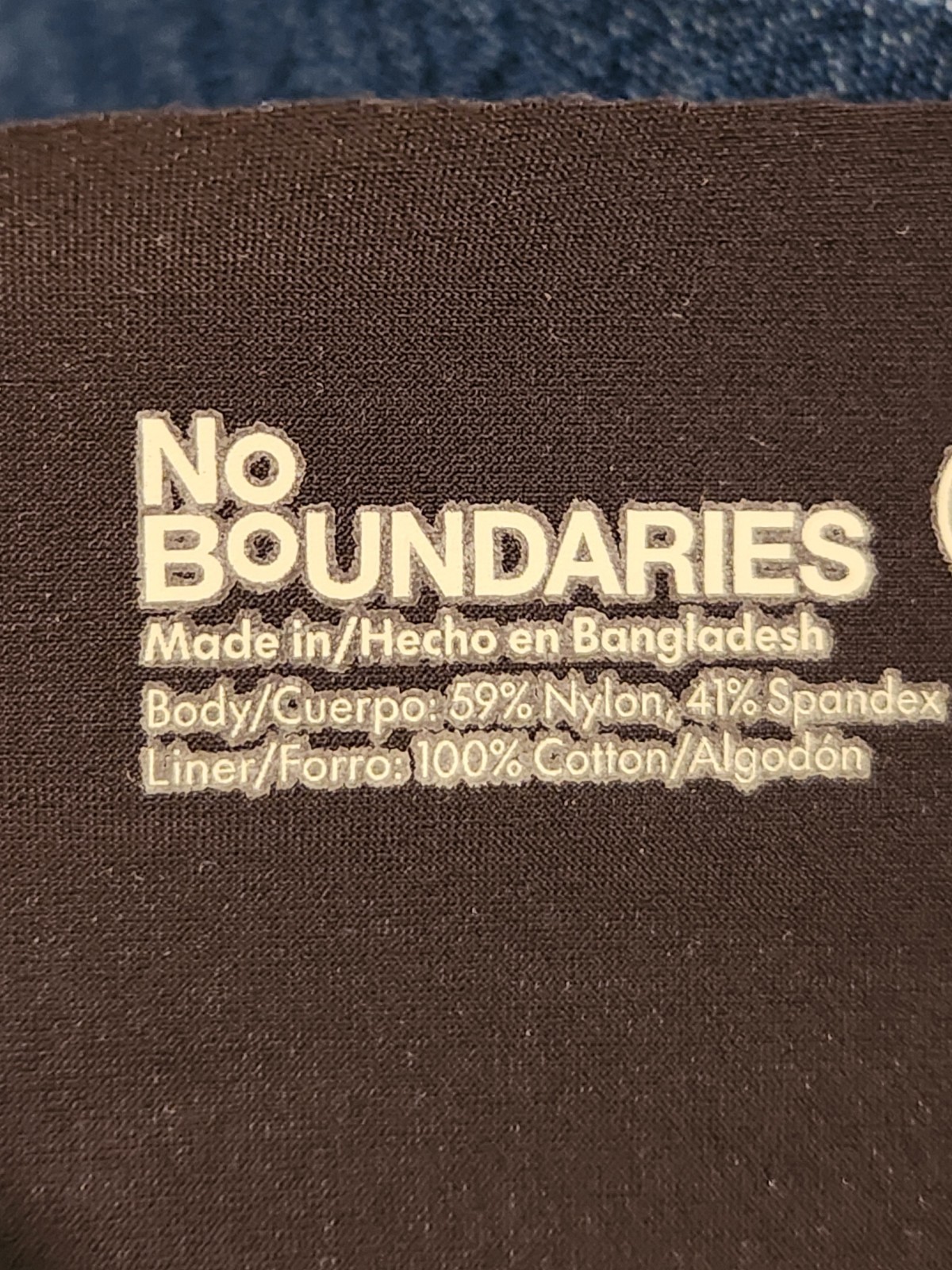 No Boundaries Women’s No Show Cheeky Panties 1 Pair Sz XL 16-18 Brand New