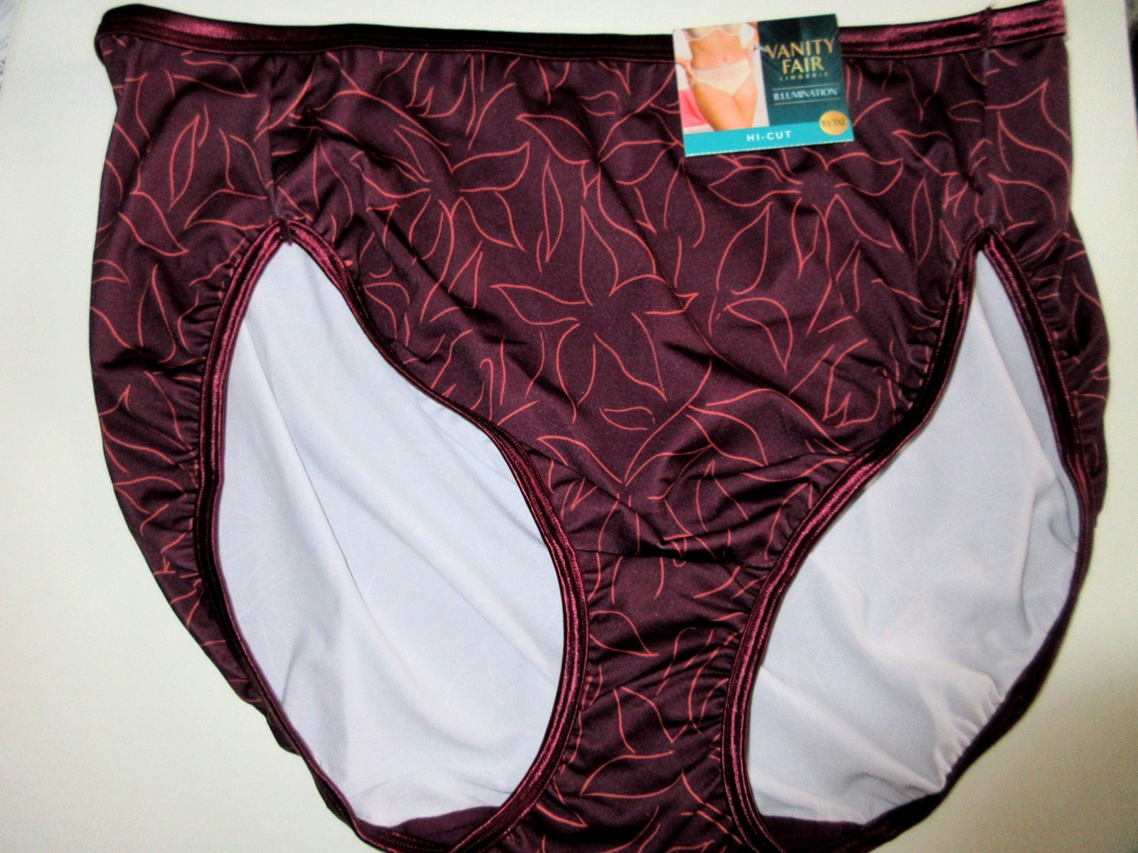 Vanity Fair 2-Pair HI CUT brief 13108 Body Shine Illumination poly/nylon 10/3XL