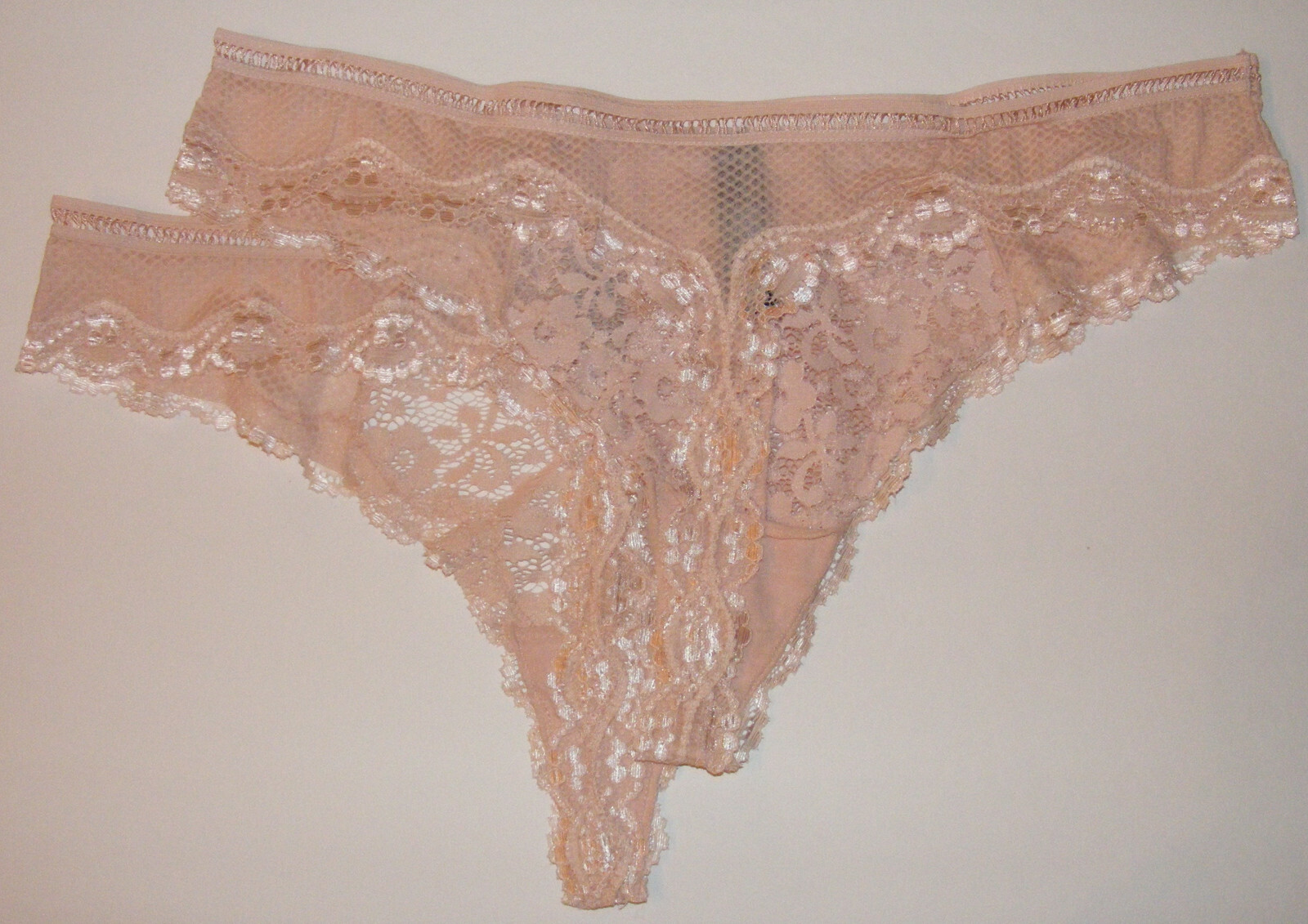 2 Pack Lace Panties Thong Plus Size 3XL Stretchy Soft Lace Smart & Sexy