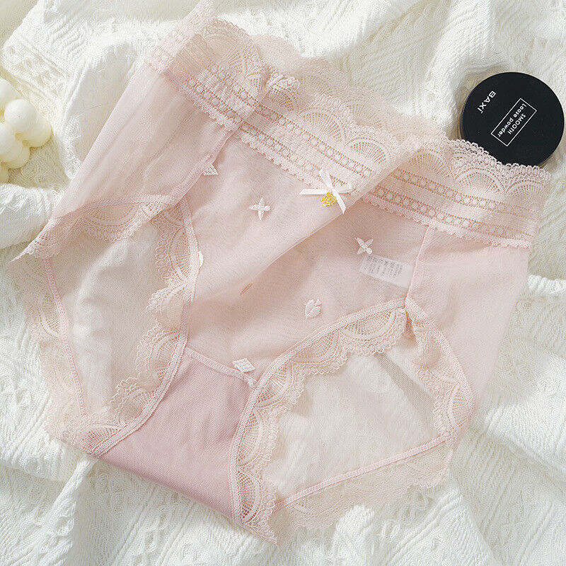 Japanese Fresh High Waist Ultra Thin Breathable Sexy Women Lace Underwear