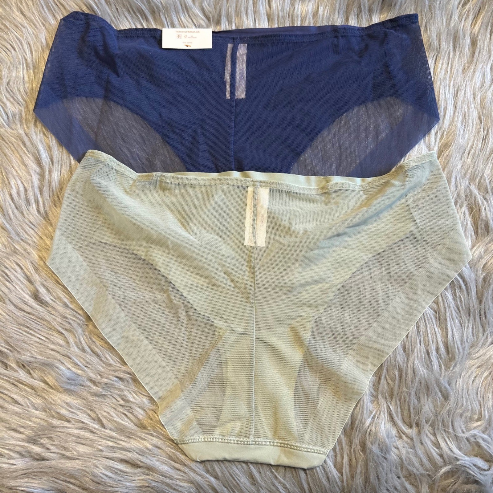 Joyspun Cheeky Underwear Womens Size XL (16-18) Green & Leopard Blue Panties