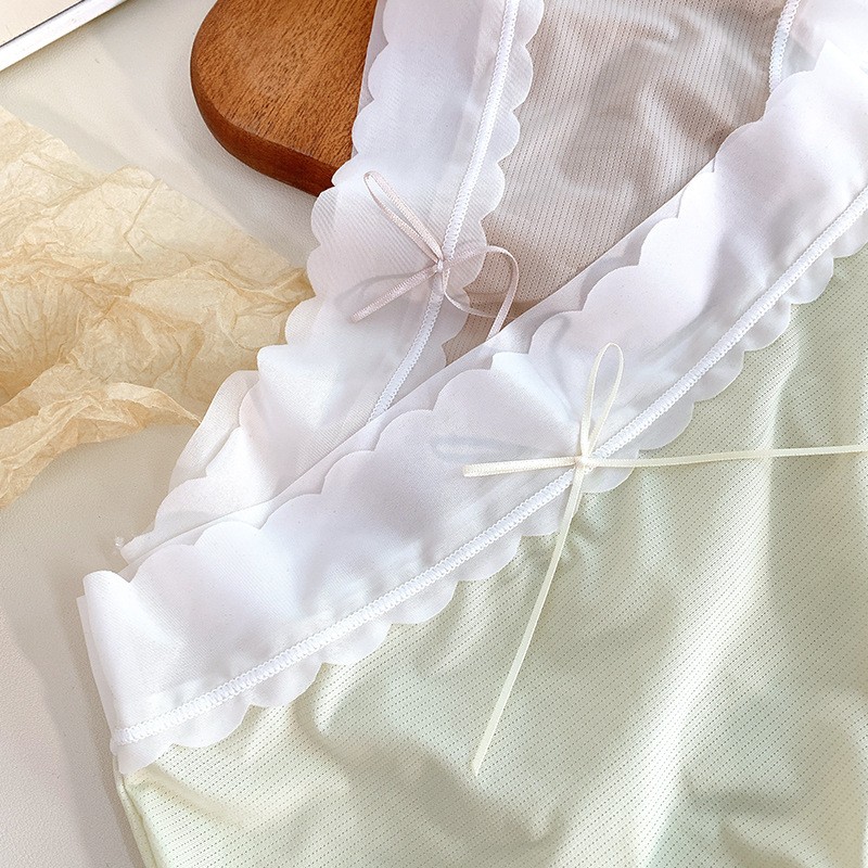 Girls Cotton Like Silk Underpants Antibacterial Moisture Wicking Ladies Panties