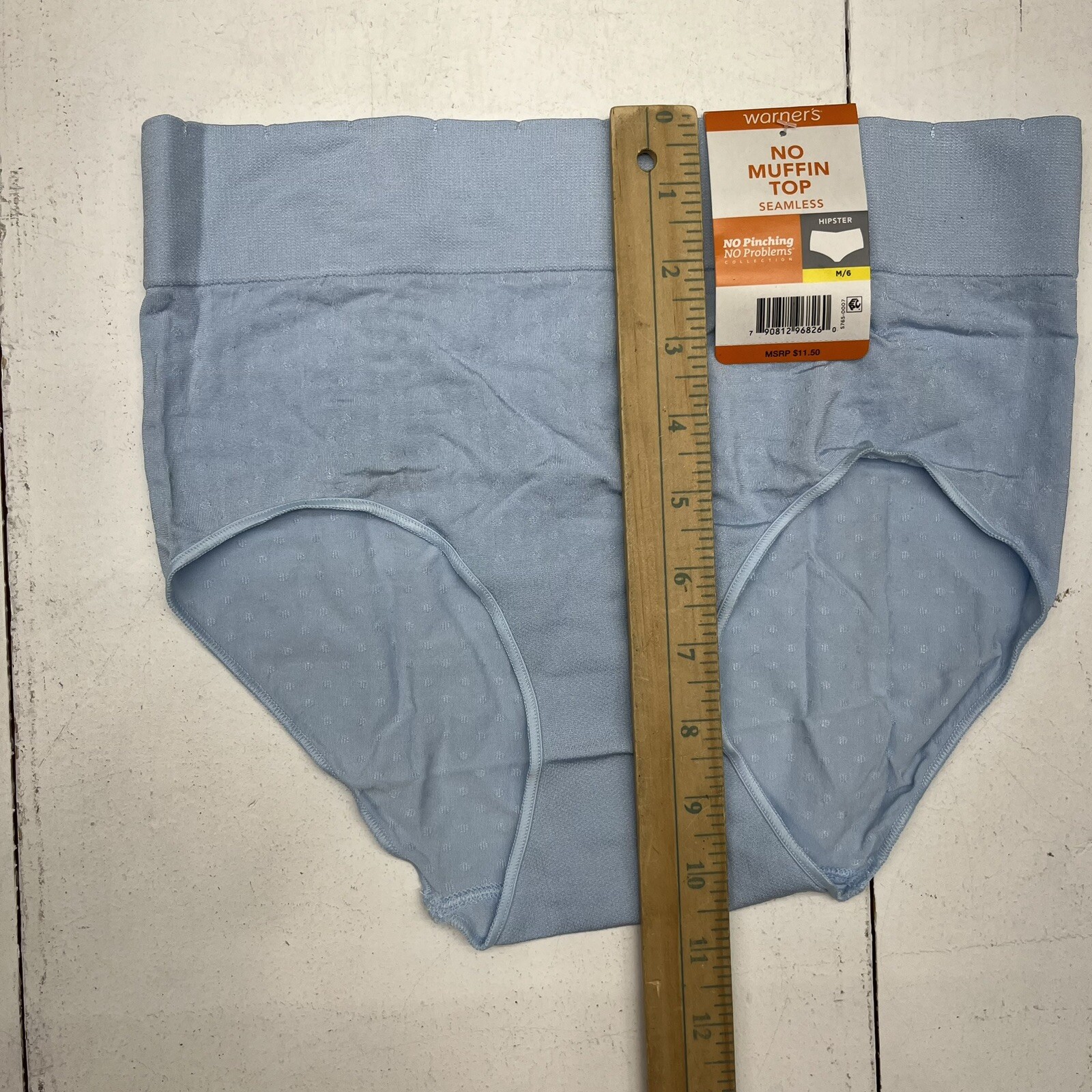 Warners Blue Seamless Hipster Panties Women’s Size Medium (6) NEW