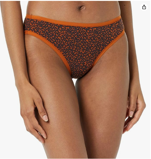 6-Pack Women’s Cotton Bikini Brief Underwear Size 6 (XL) Multicolor