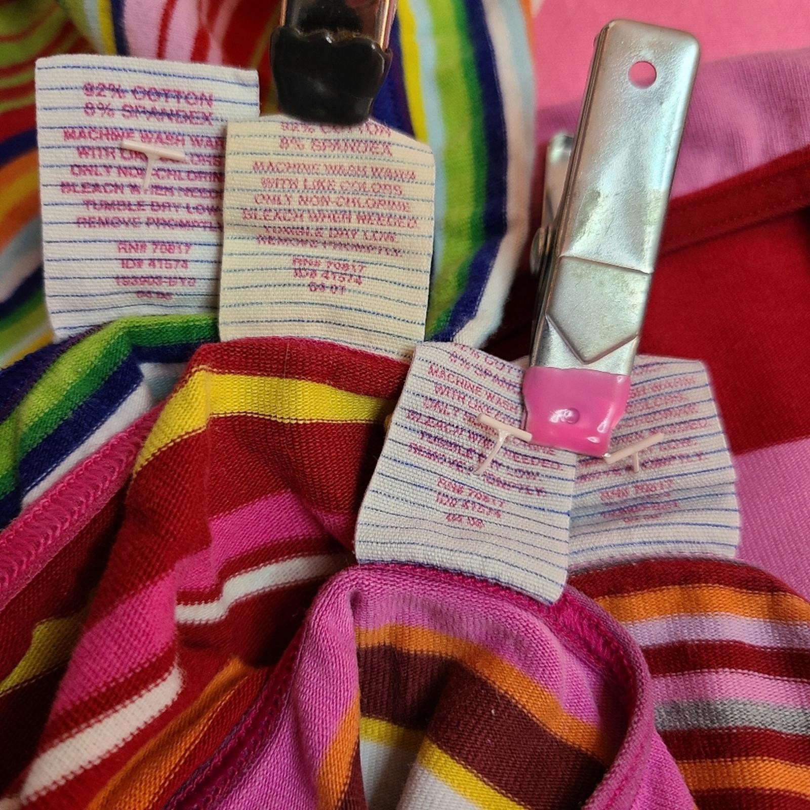 VTG Victoria’s Secret PINK 5pk Rainbow Graphic Cotton Low Rise Bikini Panties XS