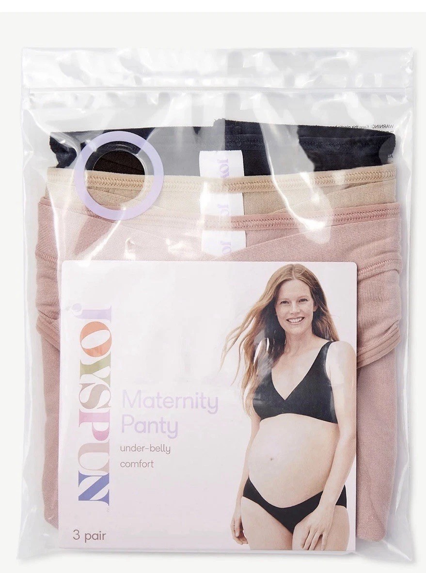 NWT Joyspun Maternity Under Belly Full Cover Underwear Panties 3 Pk Bikini 3XL