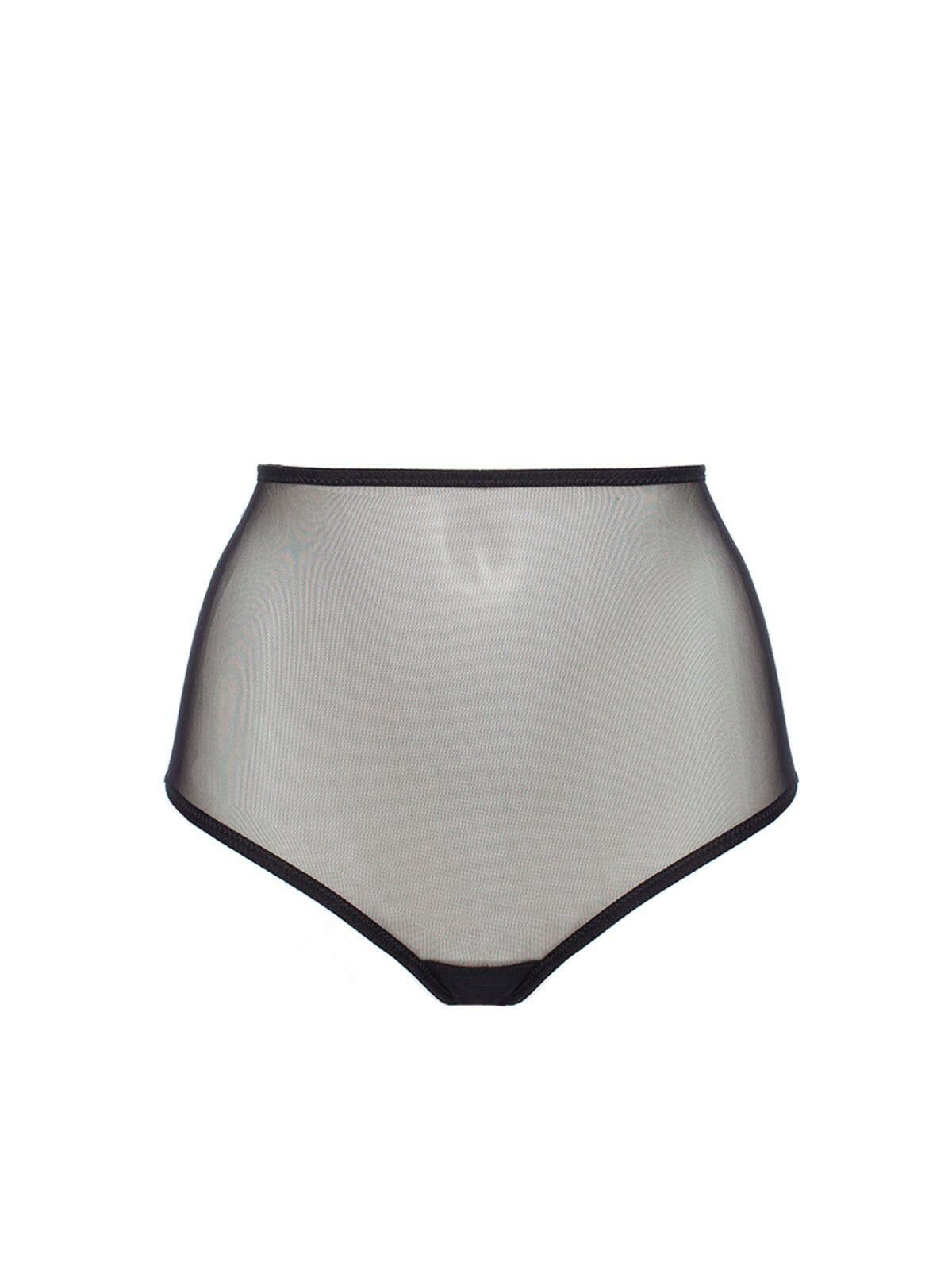 Sheer sexy high waist panties, Black mesh see through panties for women
