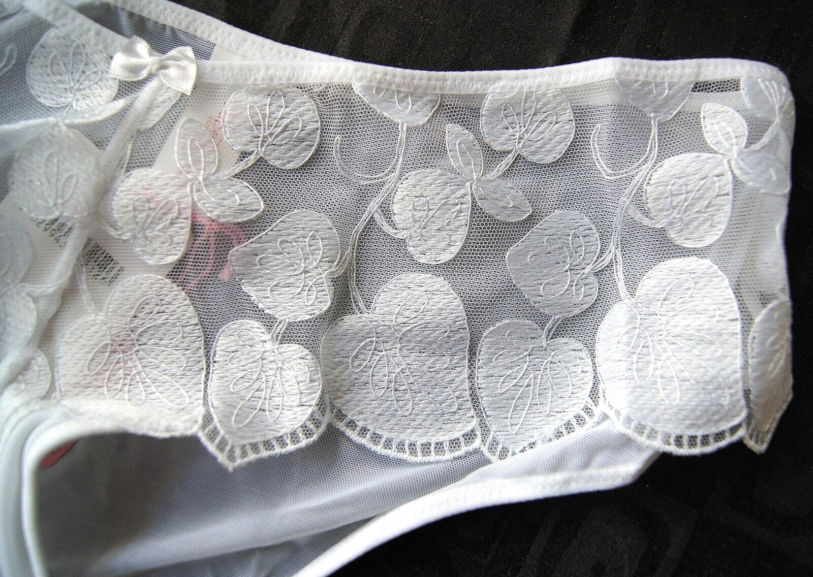 Panache White OPHELIA Sheer Hipster Shorts