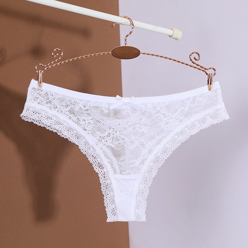 6 Pack Lot Sexy Womens Sheer Lace Panties Briefs See Through Underwear Lingeries