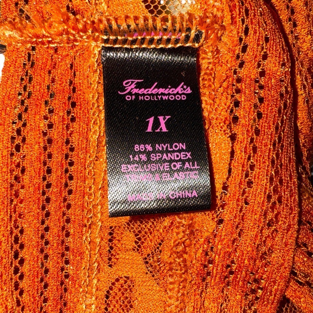 Frederick’s of Hollywood Demi Leopard Mesh Thong Panties Lingerie Sz 1X NEW