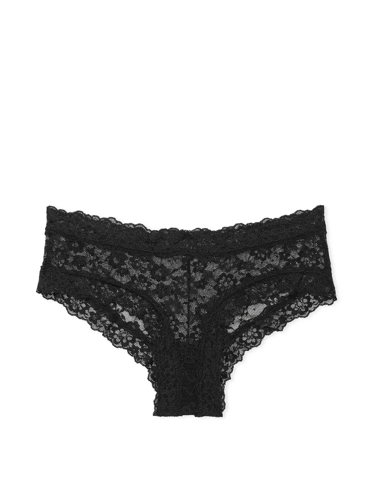 NWT Victoria’s Secret Posey Lace Cheeky Panty – The Lacie – Large – Black